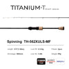 PureLure TITANIUM-T XUL BFS Spinning/Casting Rod 0.5-6g Bait Weight 5FT/6FT F/MF Action