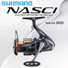 Shimano Nasci (2025) Spinning Reel 5+1BB Max 11kg Drag X-Ship