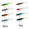1-8Pcs Topwater Whopper Popper 13g 15g 35g