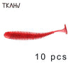 TKAHV T-Tail Shad Bait 10Pcs 60mm/75mm