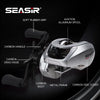 Seasir M1 Ultralight BFS Baitcasting Reel 135g 10+1BB 7.6:1 2 Spools