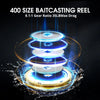 Piscifun Alijoz 400 Baitcaster 8+1BB 17Kg/38Lb Max Drag 8.1:1/6.6:1