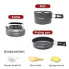 PACOONE 8PC Camping Cookware Set