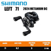 Shimano Metanium DC (2015/2024 Versions) Baitcasting Reel 6.2:1/7.1:1/8.1:1 5Kg Max Drag