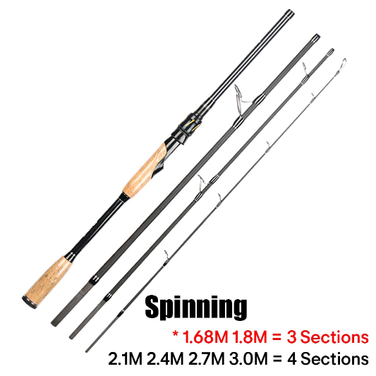 SeaKnight Rapier Series Fishing Rod 1.68m/1.8m/2.1m/2.4m/2.7m/3.0m 3/4 ...