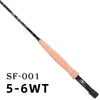 SF 4Pc 7.6FT/9FT 3/4/5/6/7/8wt Matt IM7 Carbon Fiber Black Trout Fly Rod