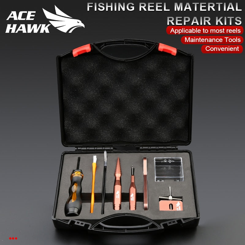 Reel Repair Tool Kit for Fishing Reel Maintenance Spool Disassembling  Wrench Fishing Tools Blue