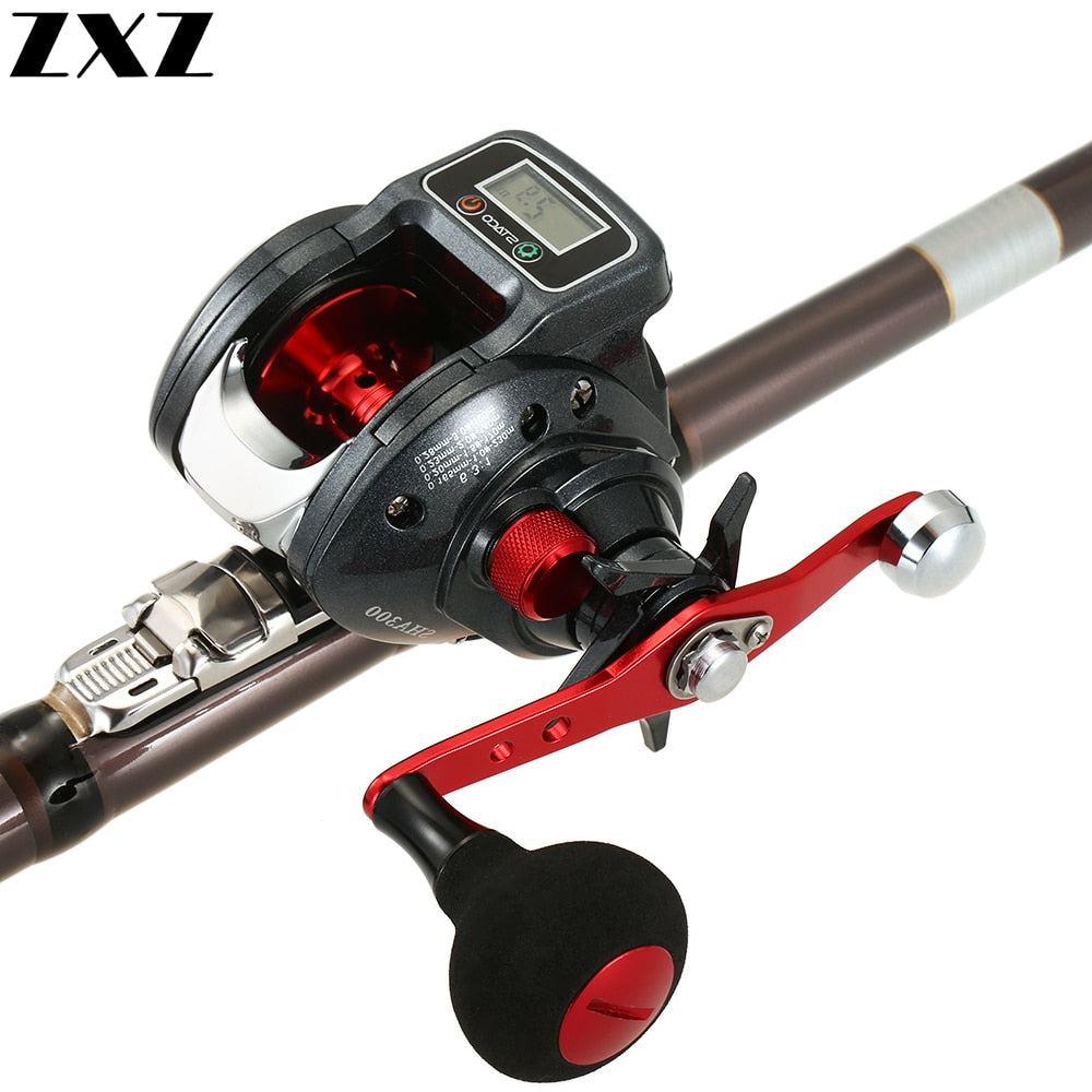 ZXZ/Staco SHA300 16+1BB 6.3:1 Ratio Digital Baitcasting Line Counter Reel