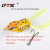 FTK 10-20pcs 2 4 6 1/0 2/0 3/0# Double Frog Fishing Hooks