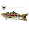 CCLTBA 1Pc 10cm/16.5g Multi Jointed Swimbait