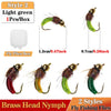 1Pc #10 Brass Bead Nymph /Maggot Fly Fishing Lure