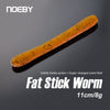 Noeby 6Pcs Fat Stick Worm 11cm 8g