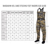 Bassdash Veil Camo Chest Stocking Foot Waders Breathable and Ultra Lightweight