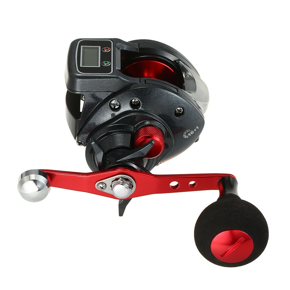 digital fishing reel for sale ZXZ/Staco SHA300 16+1BB 6.3:1 Ratio Digital Baitcasting Line Counter Reel