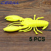 Cerill 5Pcs/Lot 9cm 12g Soft Plastic Crawfish Lure