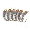 6/10Pc Lot #12 Woolly Worm Brown Caddis Nymph Fly Fishing Lure