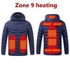 Mens 9 Zone USB Winter Heated Jacket