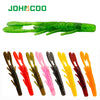 JOHNCOO 8Pcs/Lot 90mm 5.5g Soft Plastic Craw Fish Baits