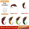 1Pc #10 Brass Bead Nymph /Maggot Fly Fishing Lure