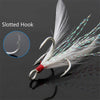 Samolla Treble Fishing Hooks 10pcs/Set With Feather