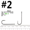 Ellllv 500pcs/lot 10 4 2 2/0 Aberdeen Long Shank Fish Hook