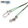 FISH KING 20pcs 16/20/25cm Anti-bite Steel Wire Leader with Swivel