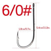 WORONFIRE 50pcs/lot 1#-6/0# Aberdeen Long Shank Fishing Hook