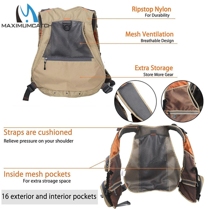 Maximumcatch Quick Dry 16 Pocket Fly Fishing Vest – Pro Tackle World