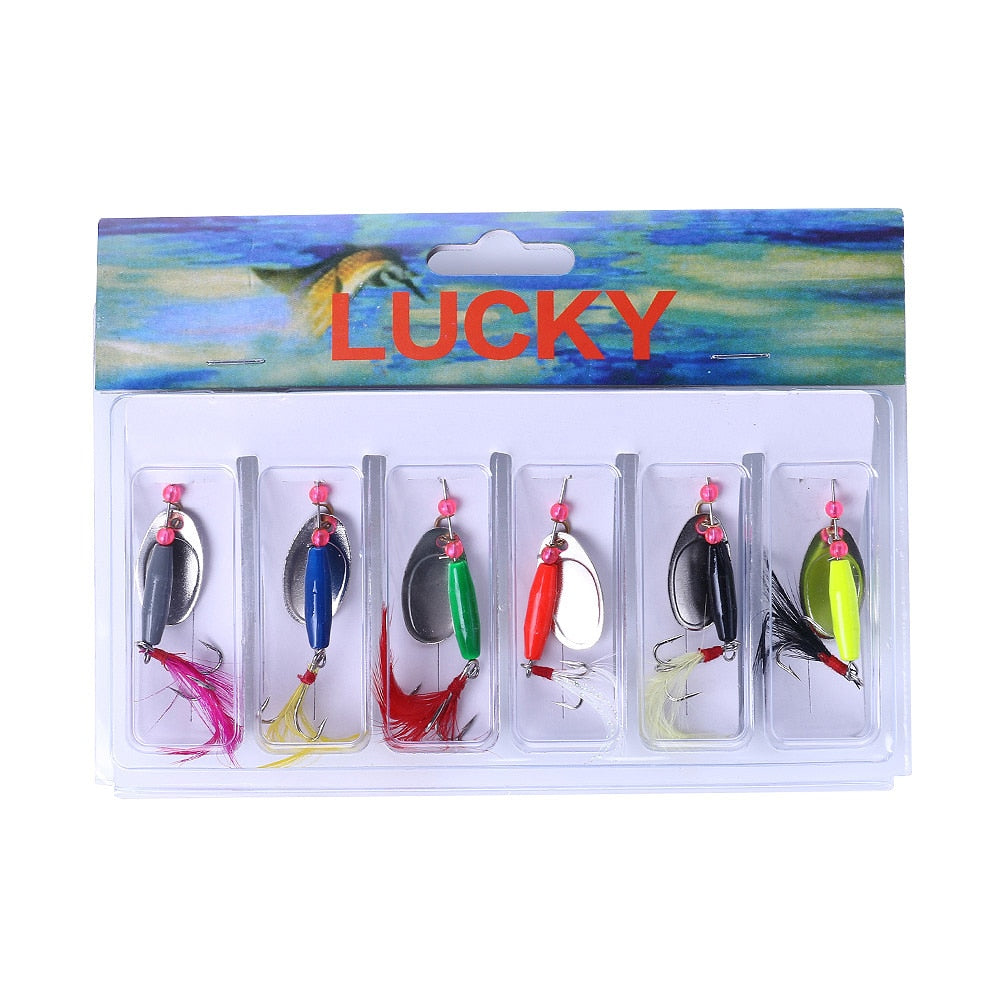 Hengjia 6PC 7.5g Rooster Tail Spinner Set – Pro Tackle World