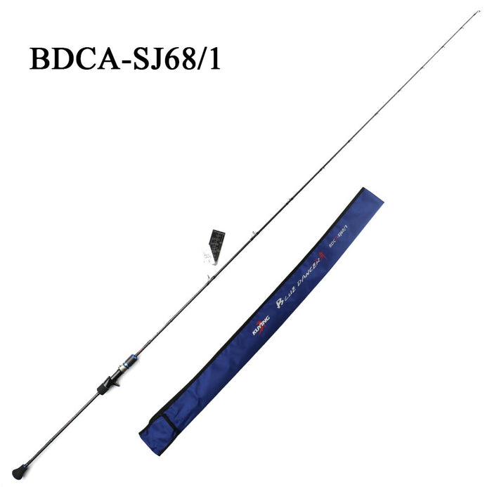 KUYING BLUEDANCER 2.04m Pro Casting Slow Jigging Lure Rod Fishing Pole Cane  Carbon FUJI Rotate Helical Ring 1 Section 150-400g