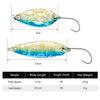 Goture 2pcs/pack 3cm/2.8g or 3.5cm/4g Micro Fishing Spoon Lure