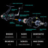 BearKing HADES 7BB 5.2:1 17lbs Max Power Spinning Reel
