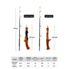 Straight or Gun Handle Ice Fishing Rod 57.5cm/22.63in - 1 PC