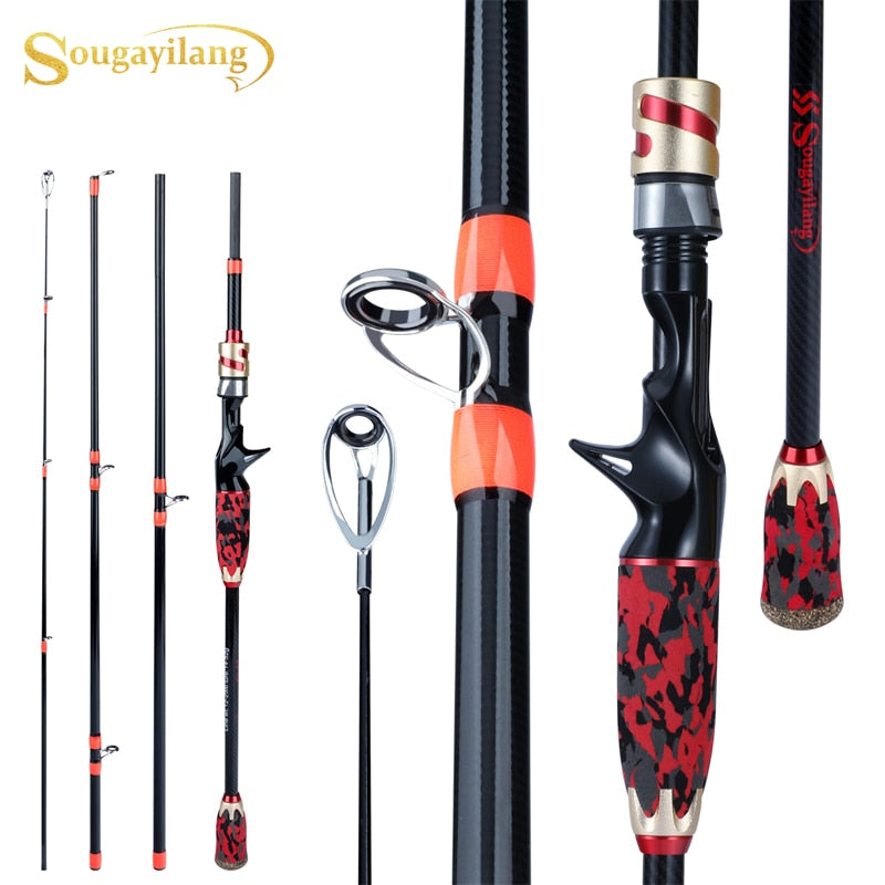 Sougayilang Fishing Rod 1.8m/2.1m Spinning/Casting High Quality Guide Ring  For Tackle