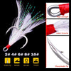 Samolla Treble Fishing Hooks 10pcs/Set With Feather
