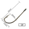 FLYSAND 50LB 20Pcs/Lot Steel Wire Leader with #1 Hook with Swivel
