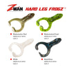 Z-Man FINESSE FROGZ 3pcs/bag 70mm 4 Colors Soft Plastic Frogs
