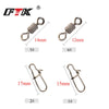 FTK 20pcs 16/20/25cm Stainless Steel Wire Leader With Swivel