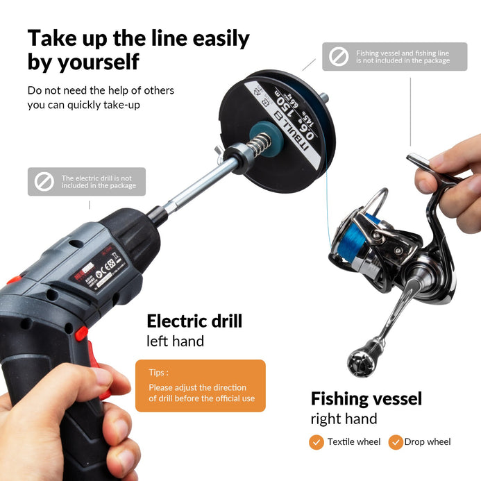 THKFISH Electric Drill Type Fishing Line Spooler – Pro Tackle World