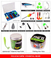 iLure Telescopic Kids Fishing Rod + Reel + Tackle Box Combo Kit