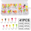 Jshanmei 1/32 1/16 1/8 1/4OZ Jig Head Hook Sets