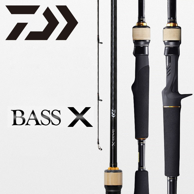 bass x baitcasting rod Daiwa BASS X Carbon Spinning/Casting Fishing Rod 2PC 1.88M