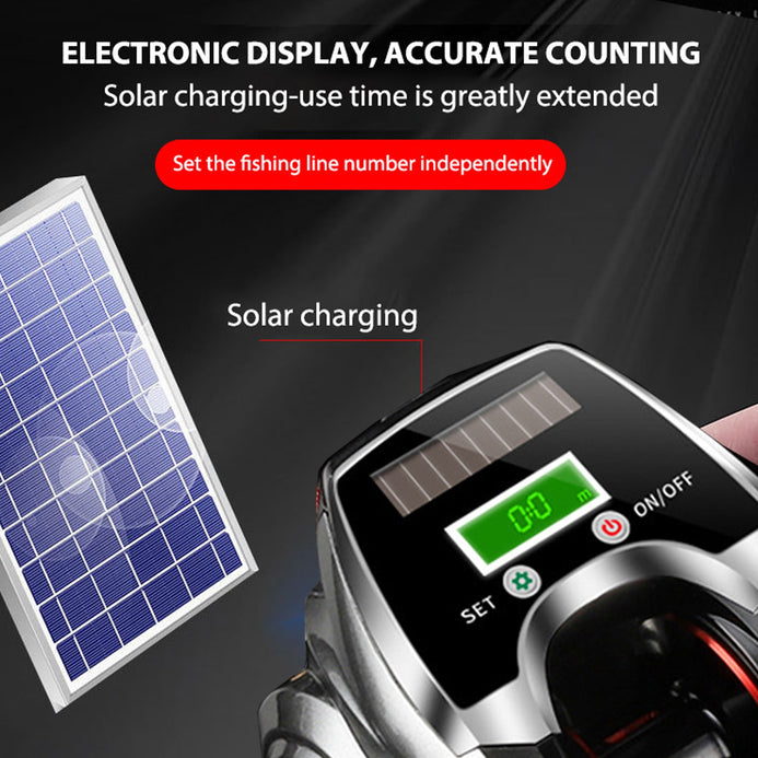 Samolla SL500 6.3:1/8.0:1 9+1BB Ratio Digital Solar Charging Waterproo –  Pro Tackle World