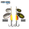FISH KING 1Pc 3#+5# 25g Double Blade Spinner