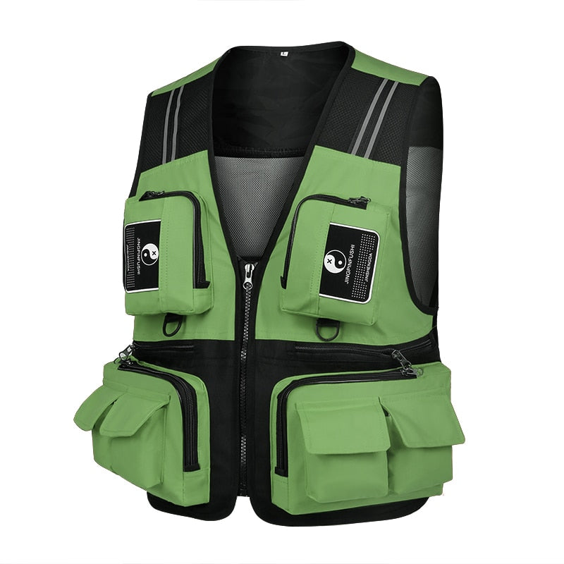 Comfortable Breathable Fishing Vest with Reflective Stripe – Pro
