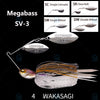 Megabass SV-3 3/4 5/8 Oz. DW/ SR Double Willow Spinnerbait