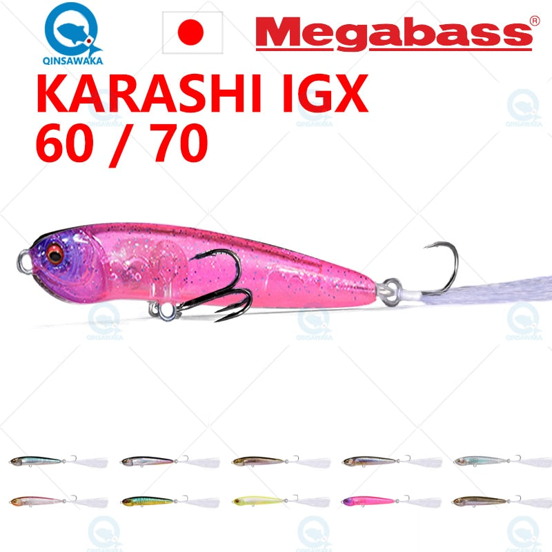 Megabass Karashi IGX 60 /70 Floating/Sinking Dynamic Lipless Jerkbait – Pro  Tackle World