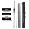 MiFiNE Team Liquid 1.95/2.05/2.35/2.6M High Carbon 4/5PC Spinning Fishing Rod