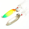 Outkit 1PC 5g/9g/13g/18g/21g Spoon with Dressed Feather Treble Hook