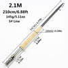 Seachaser 2.1M/2.4M/2.7M/3.0M Telescopic Fast M Power Fly Fishing Rod